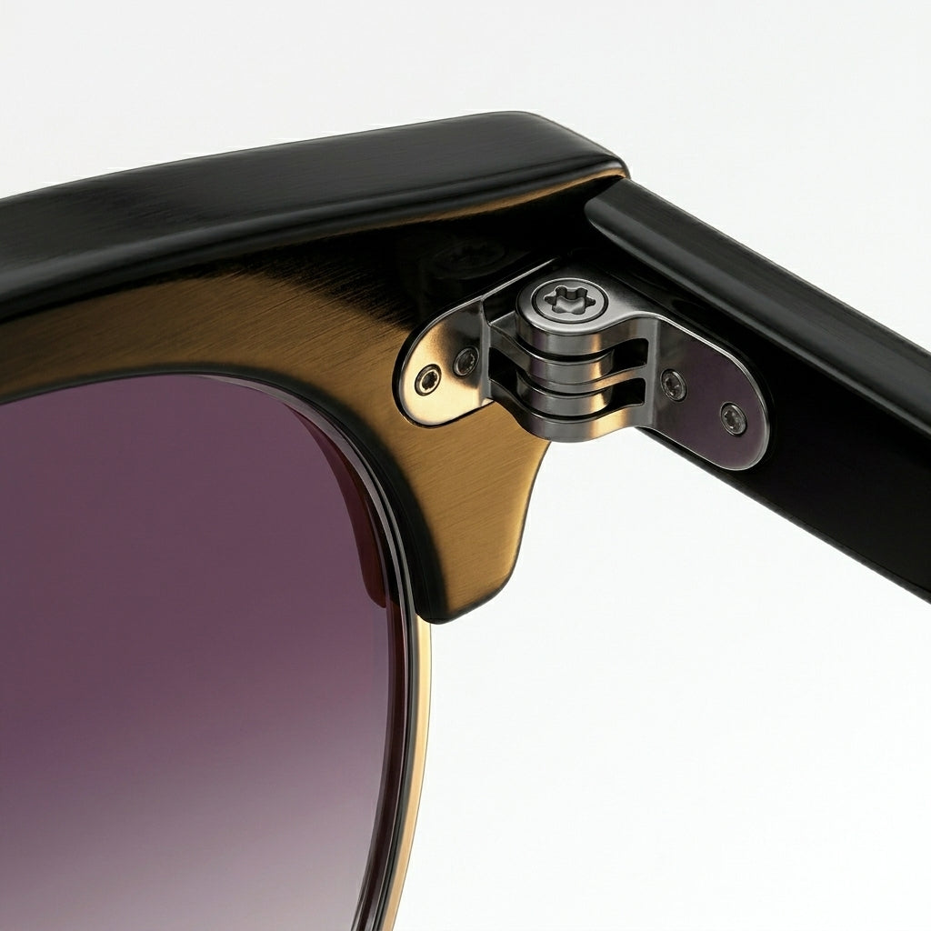 Ray-Ban Clubmaster RB3716 – Lunettes de soleil noir mat et gris dégradé