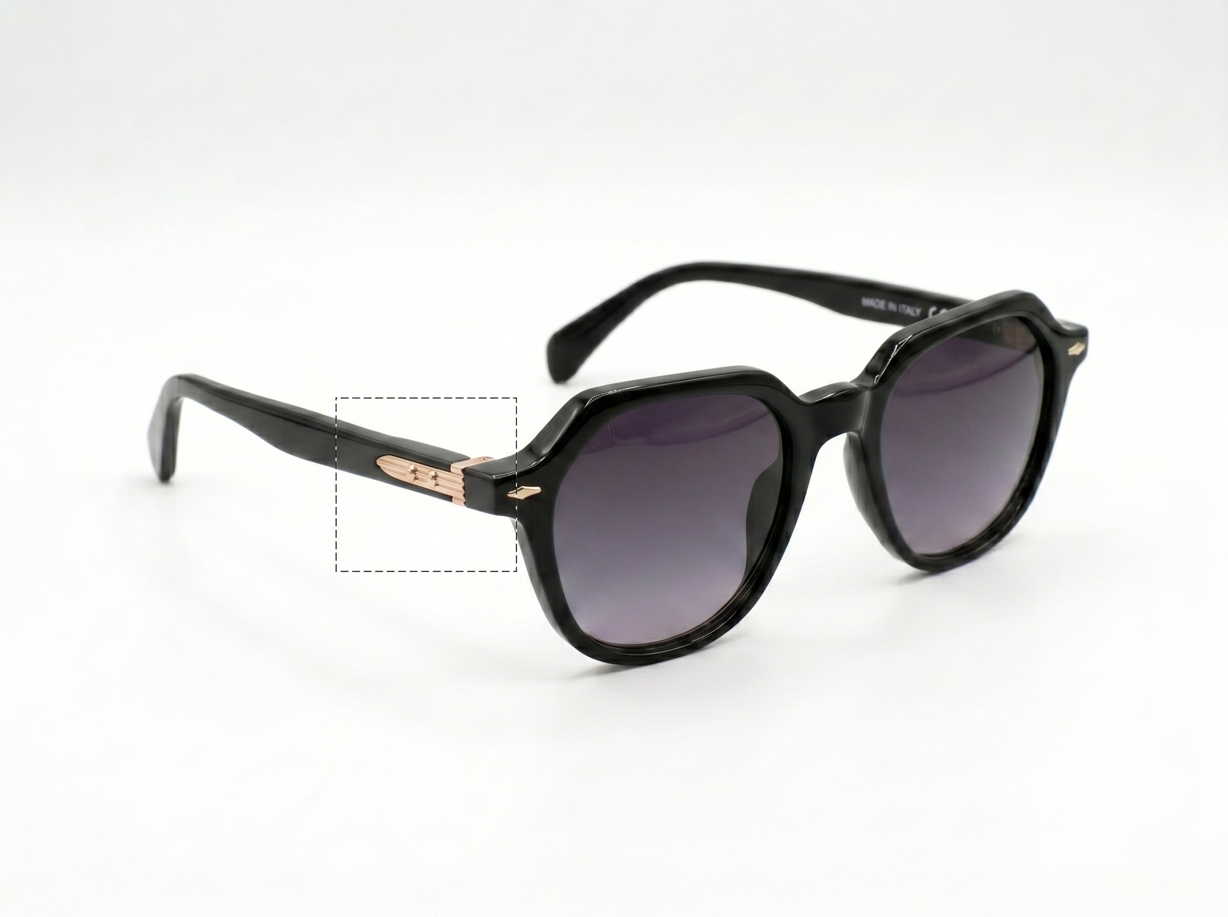 Lunettes de soleil rondes classiques pour l'été – Monture noire et verres teintés