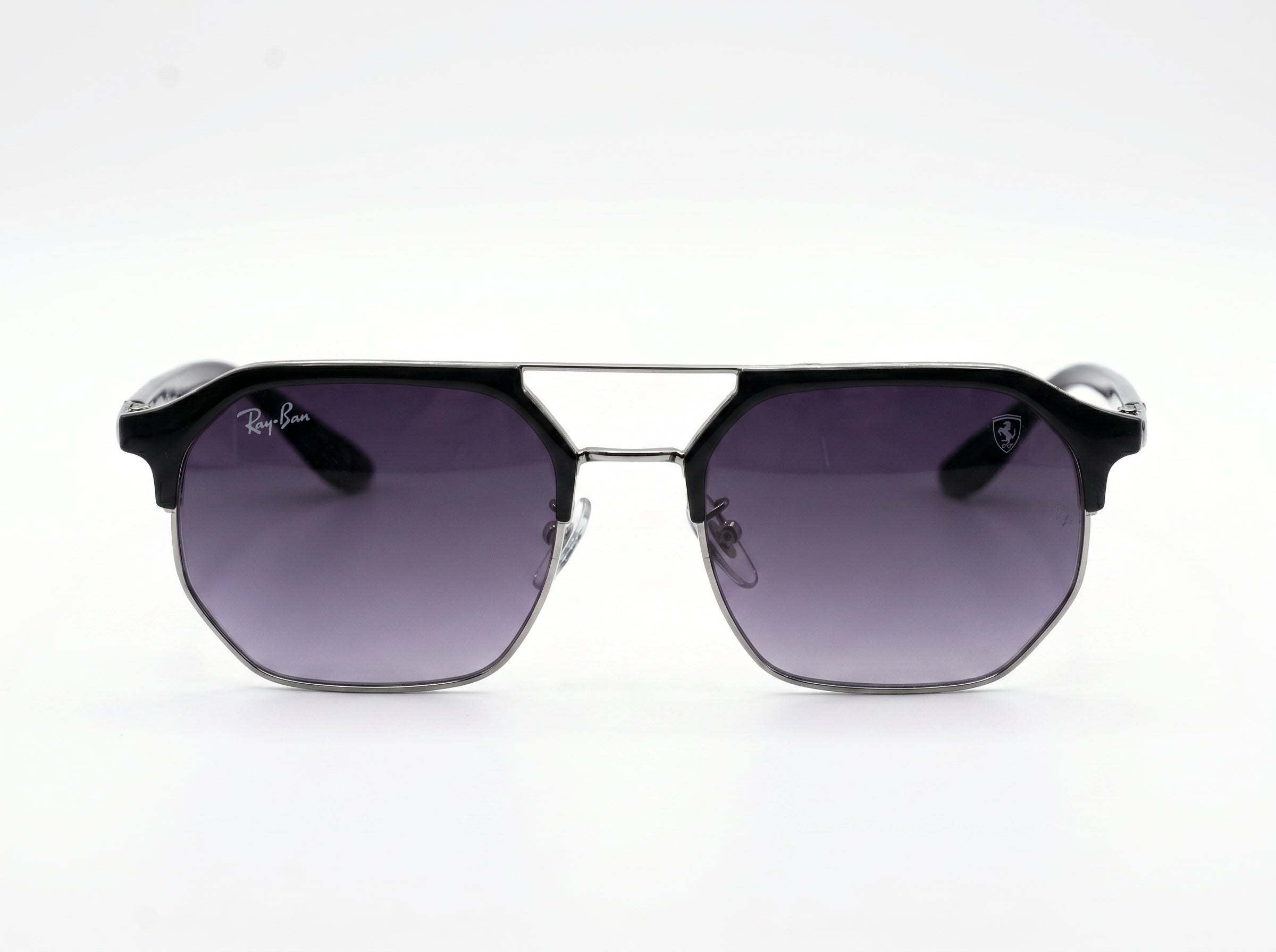 Ray-Ban Ferrari Edition 2170 – Lunettes de soleil géométriques aux verres brun doré dégradé