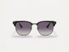 Ray-Ban Clubmaster RB3716 – Matte Black & Gradient Grey Sunglasses