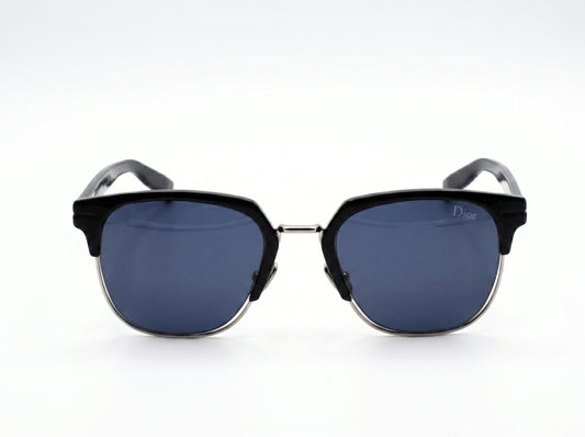 Christian Dior AL13.15 Square Sunglasses – Matte Black & Palladium