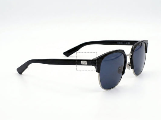 Christian Dior AL13.15 Square Sunglasses – Matte Black & Palladium