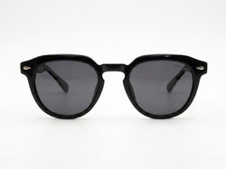 Classic Round Summer Shades – Black Frame & Tinted Lenses