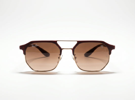 Ray-Ban Ferrari Edition 2170 – Golden Brown Shaded Geometric Sunglasses